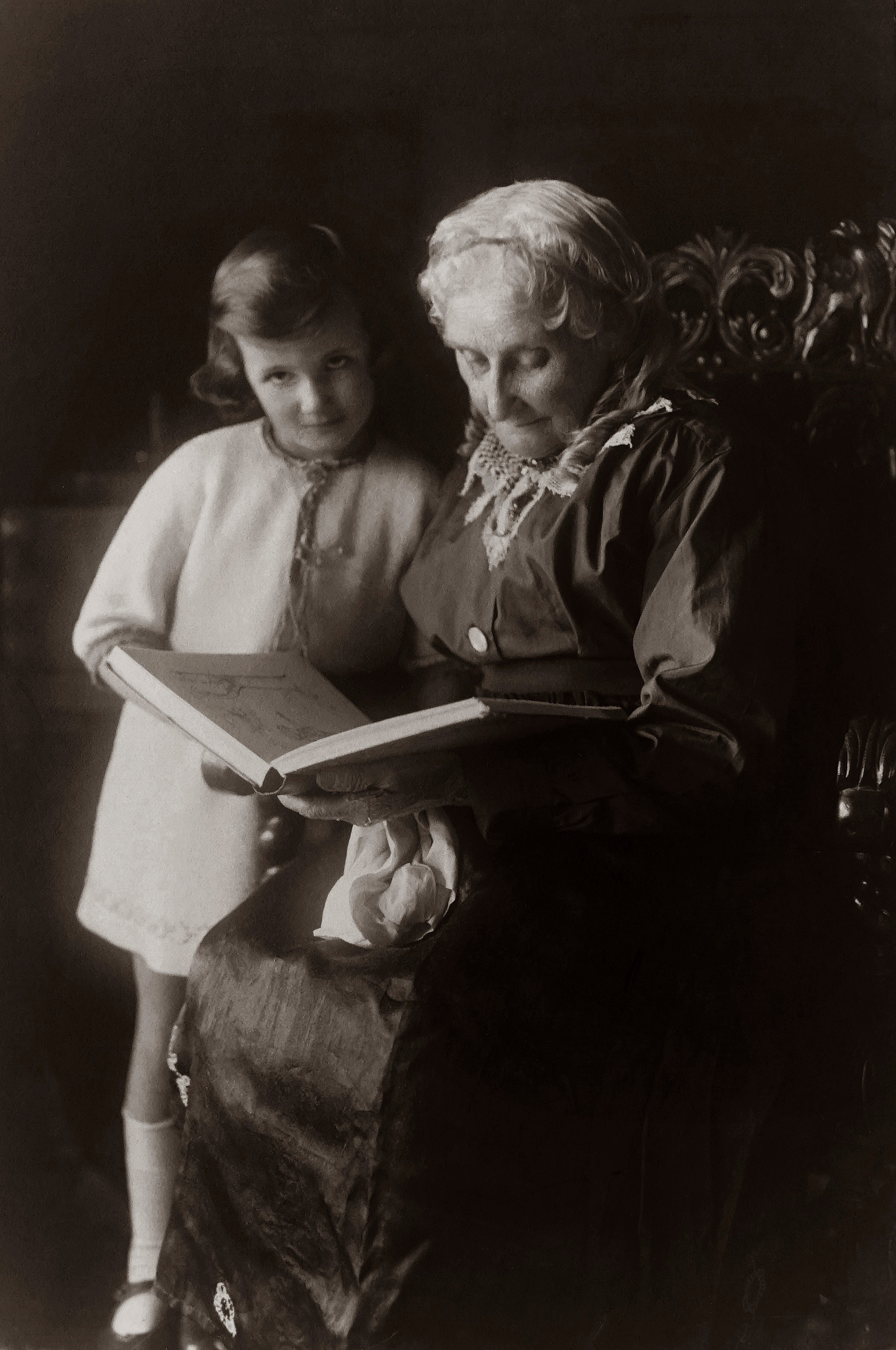 fulfilled life granny with daughter